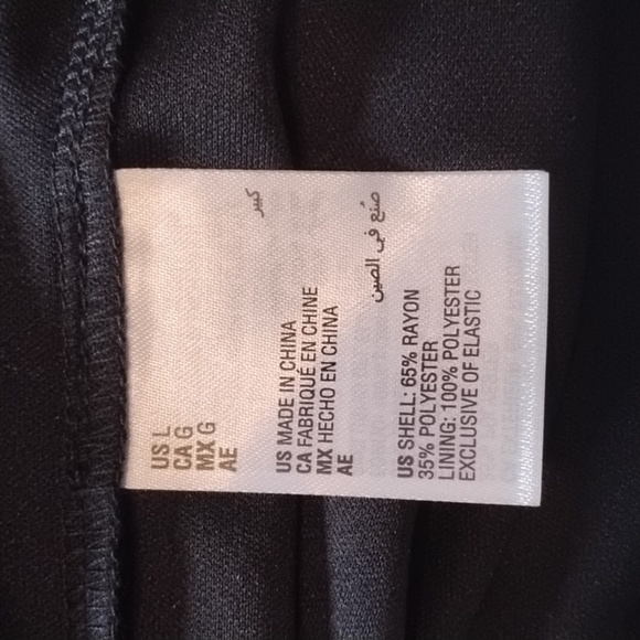 Inc. Womans Deep Black Shoulder Straps, V-Neck Mini Dress, Size L, NWT - Picture 12 of 14